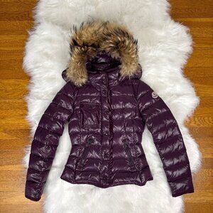 MONCLER Armoise Puffer Jacket - Detachable Real Fur Hood - Size 00 ~ XS